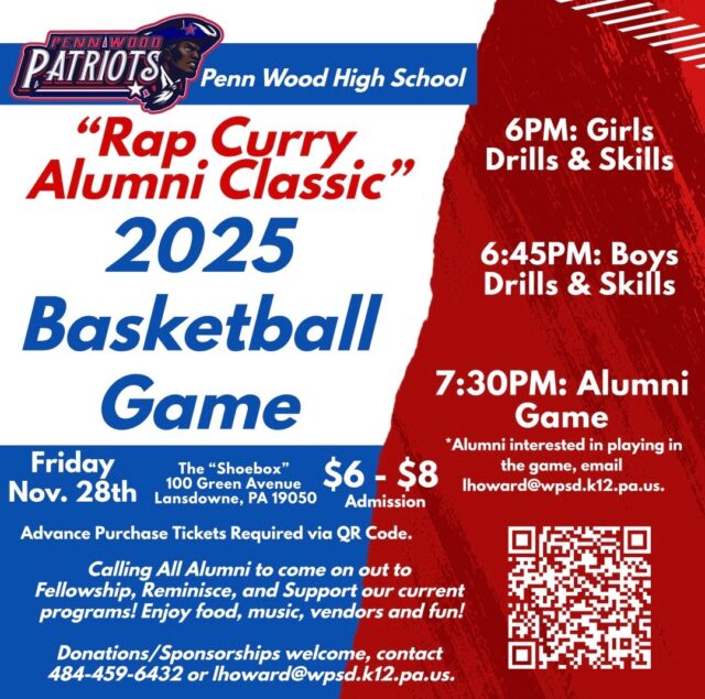 Promotional flyer for the Rap Curry Alumni Classic 2025 Basketball Game