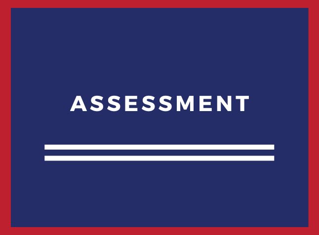 Image says, Assessment