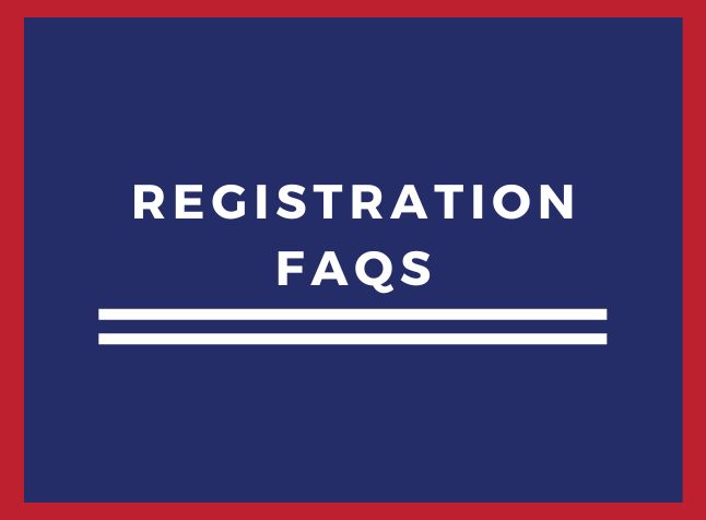 Image says, Registration FAQs