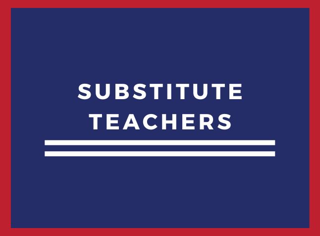 Image says, Substitute Teachers